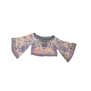 Camilla Franks Boheme Crop Top Fairy Silk Boho Whimsical Fest